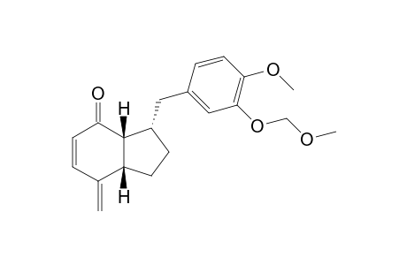 (3S*,3aR*,7aS*)-3-[4-Methoxy-3-(methoxymethoxy)benzyl]-7-methylene-1,2,3,3a ,7,7a-hexahydro-4H-inden-4-one