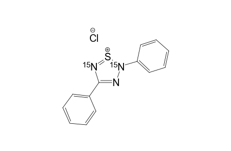 2,4-Diphenyl-[3,5-15N2]-2H-1,2,3,5-thiatriazol-1-ium chloride