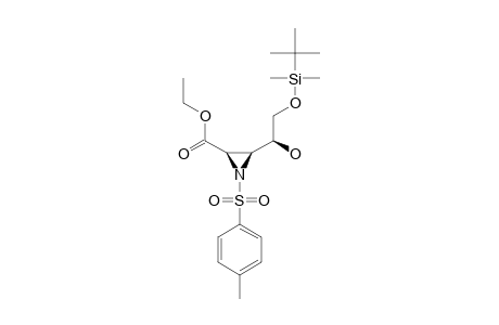 ETHYL-(2R,3R,1'S)-(-)-3-[2'-(TERT.-BUTYLDIMETHYLSILYLOXY)-1'-HYDROXYETHYL]-1-TOSYLAZIRIDINE-2-CARBOXYLATE