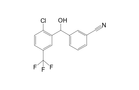 3-((2-chloro-5-(trifluoromethyl)phenyl)(hydroxy)methyl)benzonitrile