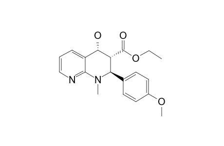Ethyl (2S*,3R*,4R*)-4-Hydroxy-2-(4-methoxyphenyl)-1-methyl-1,2,3,4-tetrahydro-1,8-naphthyridine-3-carboxylate