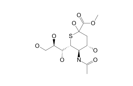 METHYL_5-ACETAMIDO-2,6-ANHYDRO-3,5-DIDEOXY-6-THIO-D-GLYCERO-BETA-D-GALACTO-NON-2-ULOSONATE