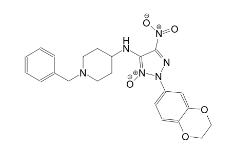 1-benzyl-N-[2-(2,3-dihydro-1,4-benzodioxin-6-yl)-5-nitro-3-oxido-2H-1,2,3-triazol-4-yl]-4-piperidinamine