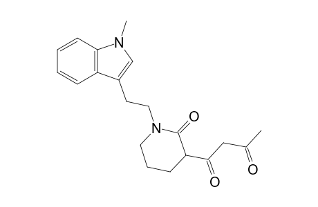 1-[1-[2-(1-methyl-3-indolyl)ethyl]-2-oxo-3-piperidinyl]butane-1,3-dione