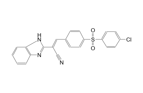 (2E)-2-(1H-benzimidazol-2-yl)-3-{4-[(4-chlorophenyl)sulfonyl]phenyl}-2-propenenitrile