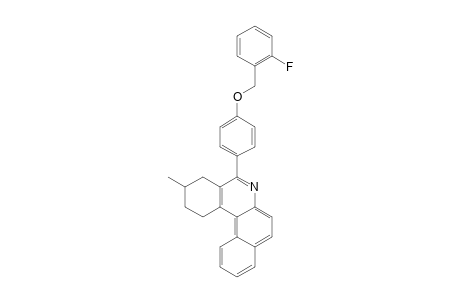 5-[4-(2-FLUOROBENZYLOXY)-PHENYL]-3-METHYL-1,2,3,4-TETRAHYDROBENZ-[A]-PHENANTHRIDINE