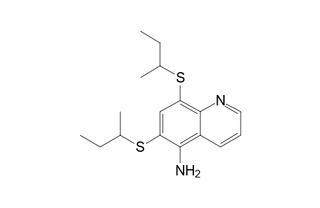 5-Amino-6,8-di(1-methylpropylthio)quinoline