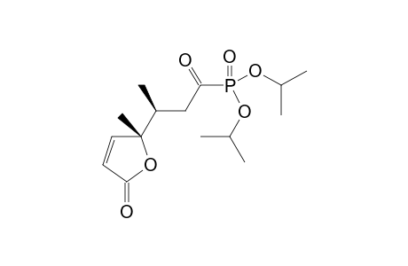 Diisopropyl [(S)-3-((S)-2-methyl-5-oxo-2,5-dihydrofuran-2-yl)butanoyl]phosphonate