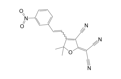 2-[3-cyano-5,5-dimethyl-4-[(E)-2-(3-nitrophenyl)ethenyl]-2-furanylidene]propanedinitrile