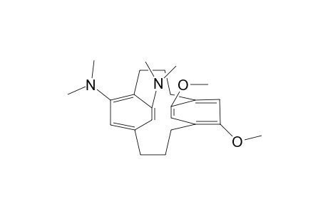 Tricyclo[10.2.2.2(5,8)]octadeca-5,7,12,14,15,17-hexaene-6,17-diamine, 13,15-dimethoxy-N,N,N',N'-tetramethyl-, stereoisomer