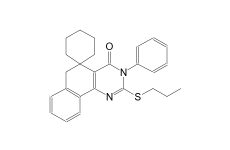 3-phenyl-2-(propylthio)-3H-spiro[benzo[h]quinazoline-5,1'-cyclohexan]-4(6H)-one