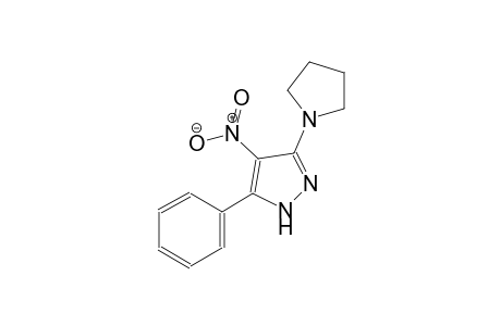 4-nitro-5-phenyl-3-(1-pyrrolidinyl)-1H-pyrazole