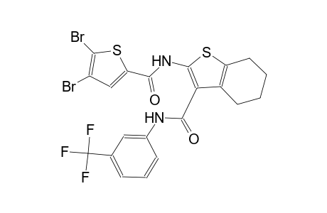 2-{[(4,5-dibromo-2-thienyl)carbonyl]amino}-N-[3-(trifluoromethyl)phenyl]-4,5,6,7-tetrahydro-1-benzothiophene-3-carboxamide
