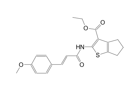 ethyl 2-{[(2E)-3-(4-methoxyphenyl)-2-propenoyl]amino}-5,6-dihydro-4H-cyclopenta[b]thiophene-3-carboxylate