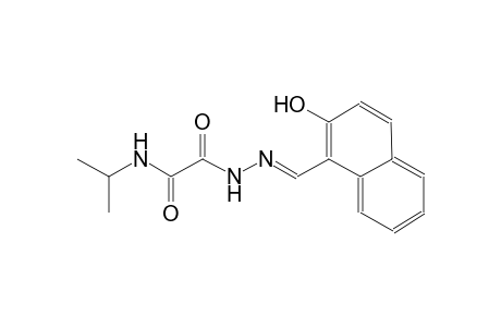 2-{(2E)-2-[(2-hydroxy-1-naphthyl)methylene]hydrazino}-N-isopropyl-2-oxoacetamide