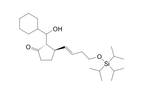 trans-3-[(E)-4-[(Triisopropylsilyl)oxy]-1-butenyl]-2-(1-cyclohexyl-1-hydroxymethyl)cyclopentanone