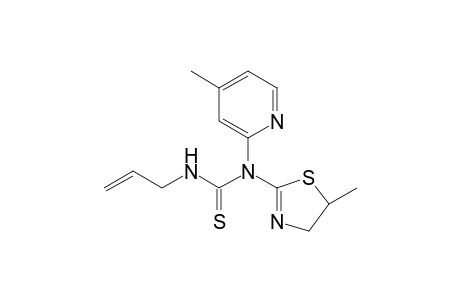 Thiourea, N-(4,5-dihydro-5-methyl-2-thiazolyl)-N-(4-methyl-2-pyridinyl)-N'-(2-propenyl)-