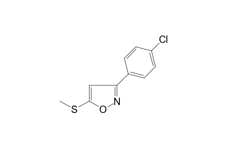 3-(4-chlorophenyl)-5-methylsulfanyl-1,2-oxazole