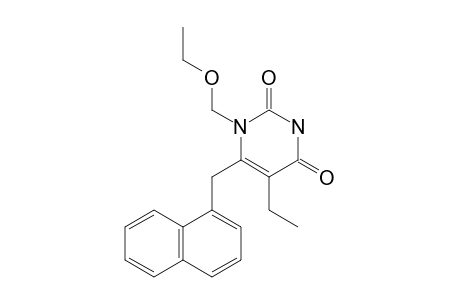 1-ETHOXYMETHYL-5-ETHYL-6-(1-NAPHTHYLMETHYL)-URACIL
