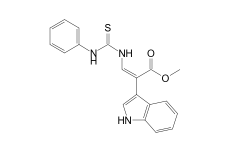 (Z)-Methyl 2-(1H-indol-3-yl)-3-(3-phenylthioureido)propenoate