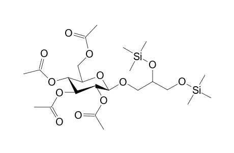 3-o-[ 2',3',4',6'-Tetra-o-acetyl- .beta.-D-glucopyranosyl]propane-1,2-diol - bis(trimethylsilyl) derivative