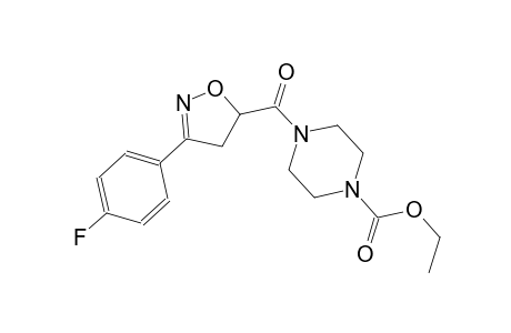 1-piperazinecarboxylic acid, 4-[[3-(4-fluorophenyl)-4,5-dihydro-5-isoxazolyl]carbonyl]-, ethyl ester