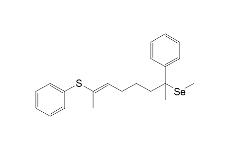 [(E)-1-methyl-6-methylselanyl-6-phenyl-hept-1-enyl]sulfanylbenzene