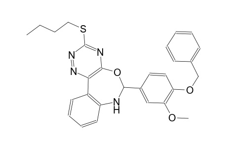 6-[4-(benzyloxy)-3-methoxyphenyl]-3-(butylsulfanyl)-6,7-dihydro[1,2,4]triazino[5,6-d][3,1]benzoxazepine