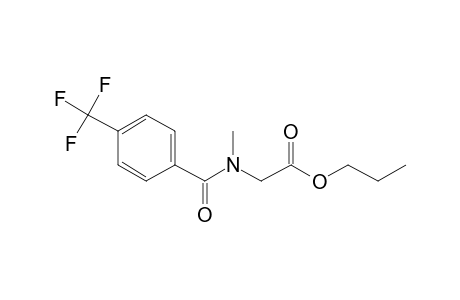 Sarcosine, N-(4-trifluoromethylbenzoyl)-, propyl ester