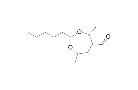 1,3-Dioxepane-5-carboxaldehyde, 4,7-dimethyl-2-pentyl-