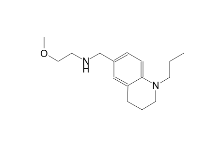6-quinolinemethanamine, 1,2,3,4-tetrahydro-N-(2-methoxyethyl)-1-propyl-