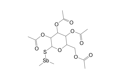 2,3,4,6-Tetra-O-acetyl-1-S-(dimethylstibino)-1-thiohexopyranose