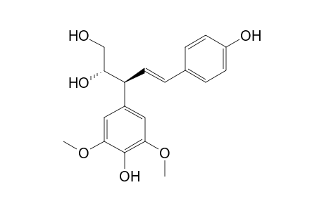 (2S,3S,E)-3-(4-hydroxy-3,5-dimethoxyphenyl)-5-(4-hydroxyphenyl)pent-4-ene-1,2-diol
