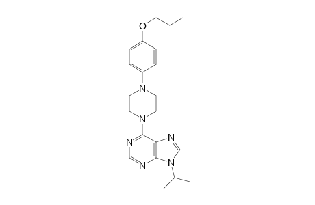 9-isopropyl-6-(4-(4-propoxyphenyl)piperazin-1-yl)-9H-purine