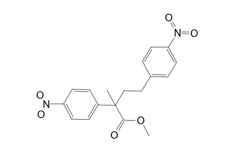2-Methyl-2,4-bis(4-nitrophenyl)butanoic acid methyl ester