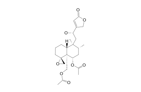 AJUGALIDE-C;(12S)-6-ALPHA,19-DIACETOXY-12-HYDROXY-4,18-EPOXYNEOCLEROD-13(14)-EN-15,16-OLIDE