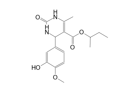 5-pyrimidinecarboxylic acid, 1,2,3,4-tetrahydro-4-(3-hydroxy-4-methoxyphenyl)-6-methyl-2-oxo-, 1-methylpropyl ester