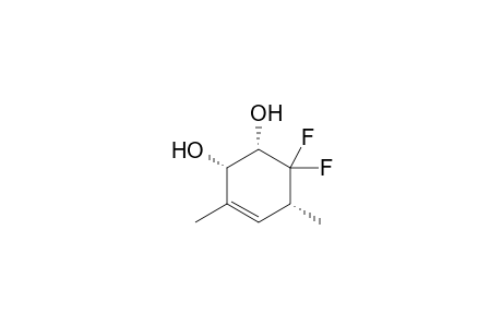 (1S*,2S*,5R*)-6,6-Difluoro-3,5-dimethyl-cyclohex-3-ene-1,2-diol