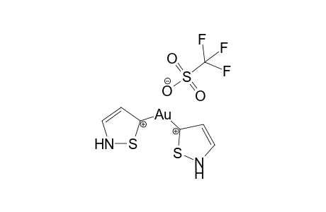 {[bis(Isothiazolinyl)-gold]-[(trifluoromethyl)sulfonyloxy]} - complexe