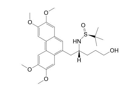 (4R,SS)-(N-tert-Butylsulfinyl)-5-[2,3,6,7-tetramethoxyphenanthren-9-yl]-pent-1-ol-4-amine