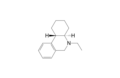 trans-N-Ethyl-1,2,3,4,4a,5,6,10b-octahydrophenanthridine