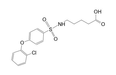 5-({[4-(2-chlorophenoxy)phenyl]sulfonyl}amino)pentanoic acid