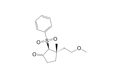 (2S,3S)-2-(benzenesulfonyl)-3-(2-methoxyethyl)-3-methyl-1-cyclopentanone