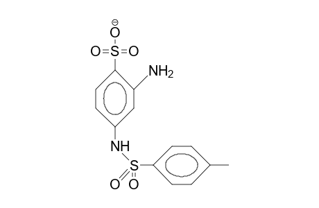 2-Amino-4-(4-tolyl-sulfonamido)-benzenesulfonic acid, anion