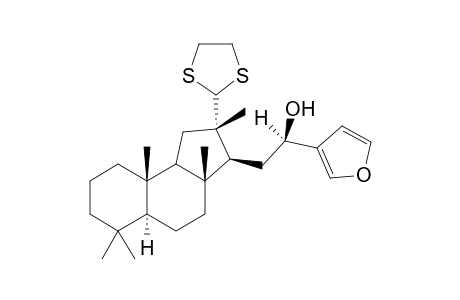 (16R,13S)-12-(Ethylenedithio)-19,25-epoxy-17(25),18-diene-16-hyrtiosanol