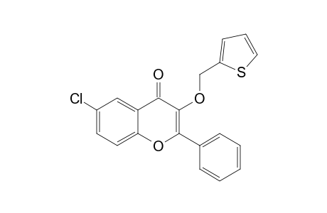 6-CHLORO-2-PHENYL-3-[(THIOPHEN-2-YL)-METHOXY]-4-OXO-4H-1-BENZOPYRAN
