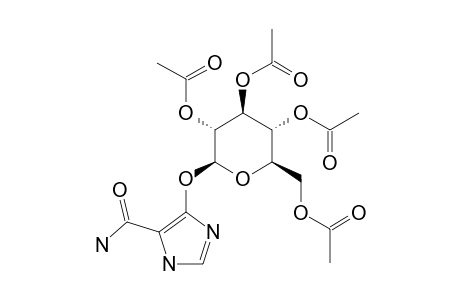 4(5)-(2,3,4,6-TETRA-O-ACETYL-BETA-D-GLUCOPYRANOSYLOXY)-1H-IMIDAZOLE-5(4)-CARBOXAMIDE