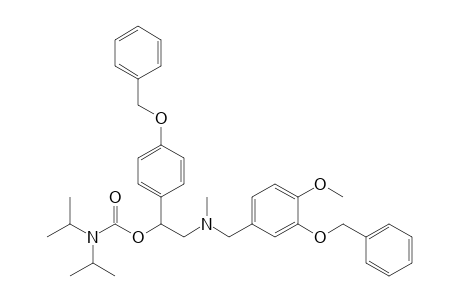 2-(N-(3-(Benzyloxy)-4-methoxybenzyl)-N-methylamino)-1-(4-(benzyloxy)phenyl)ethyl N',N'-diisopropylcarbamate