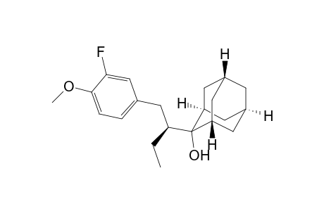 (1R,3S,5R,7R)-2-((S)-1-(3-fluoro-4-methoxyphenyl)butan-2-yl)adamantan-2-ol