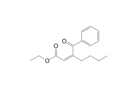 Ethyl 3-benzoylhept-2-enoate